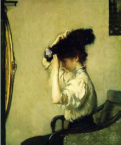 Edmund Charles Tarbell Preparing for the Matinee, china oil painting image